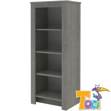 Cube – keskeny nyitott polcos szekrény (140 cm magas)