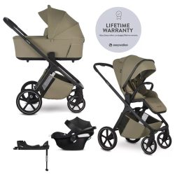 ÚJ! EASYWALKER Babakocsi szett 4 az 1-ben Zoey Go Moss Green + CBX Aton B2 i-Size + CYBEX Base One, összecsukható mózessel ÚJ! EASYWALKER Babakocsi szett 4 az 1-ben Zoey Go Moss Green + CBX Aton B2 i-Size + CYBEX Base One, összecsukható mózessel