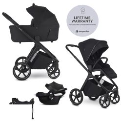 ÚJ! EASYWALKER Babakocsi szett 4 az 1-ben Zoey Go Black + CBX Aton B2 i-Size + CYBEX Base One, összecsukható mózessel ÚJ! EASYWALKER Babakocsi szett 4 az 1-ben Zoey Go Black + CBX Aton B2 i-Size + CYBEX Base One, összecsukható mózessel