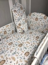Babaágynemű garnitúra kék süni
