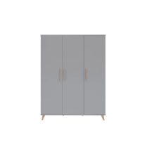 Flip Grey 3 osztású szekrény