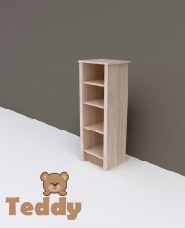 Teddy keskeny polcos szekrény