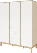 Loop White & Oak 3 osztású szekrény