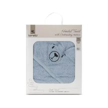 Kapucnis kifogó, fürdőlepedő 90/90 - soft blue