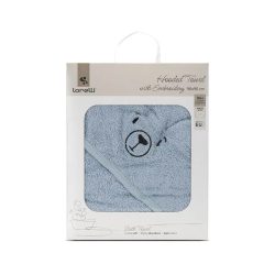 Kapucnis kifogó, fürdőlepedő 90/90 - soft blue
