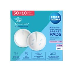 Canpol babies 3D alakú, légáteresztő, eldobható melltartóbetétek 60 db