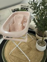   Komplett fürdetési szett: összecsukható kád+ állvány+ babatartó rose