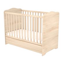 TIMBA Niki kiságy zárt végű ágyneműtartós 60x120-as