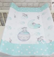 Pelenkázó lap zöld bébi elefánt