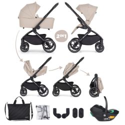 PETITE&MARS Kombinált babakocsi SCOUT 3 az 1-ben Soft Mousse +  Core Pro i-Size