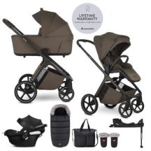   ÚJ! EASYWALKER Babakocsi SZETT 4 az 1-ben Zoey Go XXL Limited + CBX Aton B2 i-Size +Bázis, összecsukható mózessel, Chestnut