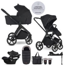   ÚJ! EASYWALKER Babakocsi SZETT 4 az 1-ben Zoey Go XXL Limited + CBX Aton B2 i-Size +Bázis, összecsukható mózessel, Pure Black